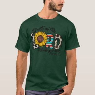 T-shirt Cowhide Sunflower Trust In The Lord With All Heart