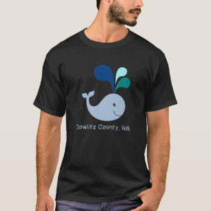T-shirt Cowlitz Comté Washington Caricature de l'amoureux