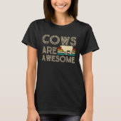 T-shirt Cows Are Awesome  1 (Devant)