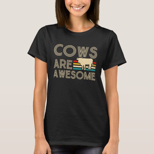 T-shirt Cows Are Awesome  1 (Devant)
