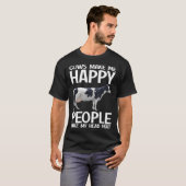 T-shirt Cows Make Me Happy People Make Head Hurt Farmer  C (Devant entier)