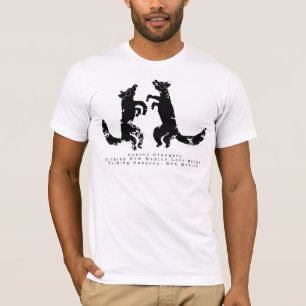 T-shirt Coyote Crooners chantant des chansons d'am