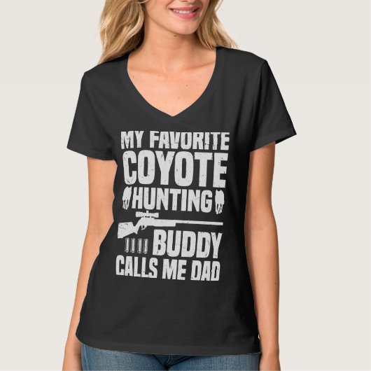 T-shirt Coyote Hunting Dad Coyote Hunter 1 (Devant)