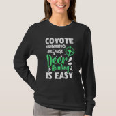 T-shirt coyote hunting designs for coyote hunter and coyot (Devant)