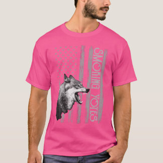 T-shirt Coyote Hunting Usa Apparel American Flag Hunter Us