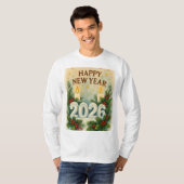 T-shirt cozy 2026 happy new year Long Sleeve (Devant entier)