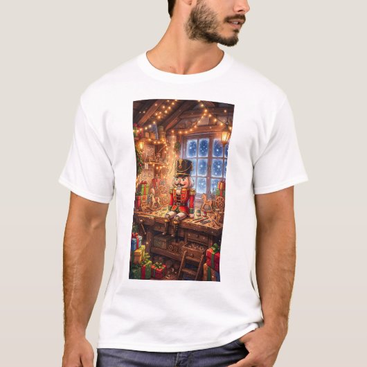 T-shirt Cozy Christmas Nutcracker Toy Workshop (Devant)