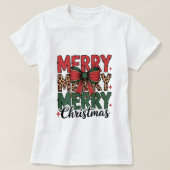 T-shirt Cozy Christmas Sweatshirt with Santa Claus Design (Design devant)
