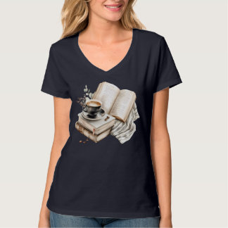 T-shirt Cozy Coffee and Book Nook