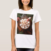 T-shirt Cozy Hot Chocolate with Marshmallows - Festive (Devant)