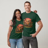 T-shirt Cozy I Love Fall design with carved pumpkin and su (Unisexe)