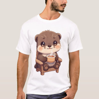 T-shirt Cozy Otter Tea Moment