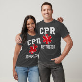 T-shirt CPR Instructor Red Star Of Life EMS design Medic (Unisexe)