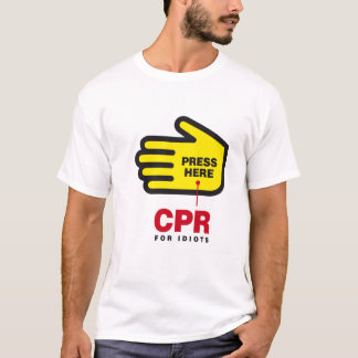 T-shirt CPR pour des idiots
