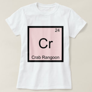 T-shirt Cr - Crab Rangoon Drôle de symbole d'élément de ch