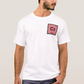 T-shirt Cr - Cronus Titan Chimie Symbole de tableau périod (Devant)