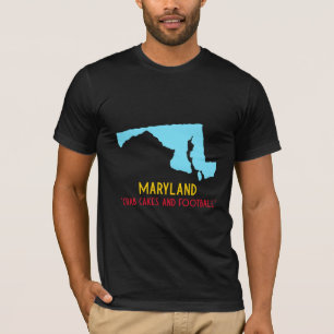 T-shirt "Crab Cakes and Football" État du Maryland
