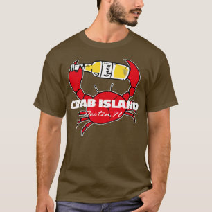 T-shirt Crab Island Destin FL Party Sandbar Souvenir