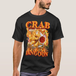 T-shirt Crab Rangoon Mème Bootleg Style Rap 90s Vintage 19