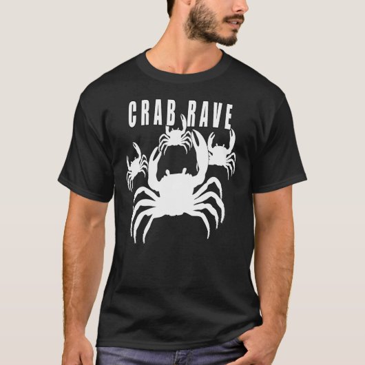 T-shirt Crab Rave Meme - (Devant)