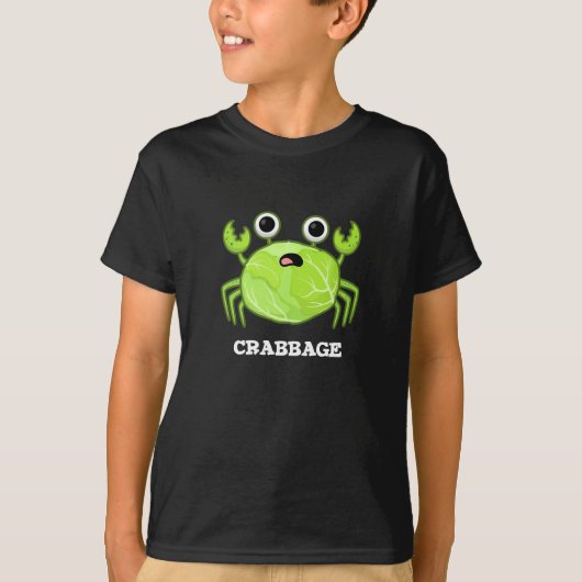 T-shirt Crabbage Funky Chou Crabe Pun Dark BG (Devant)