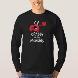 T-shirt Crabby Dans La Matinée Drôle Pyjama De Crabe Somme
