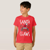 T-shirt Crabby Père Noël Claws Christmas Kids (Devant entier)