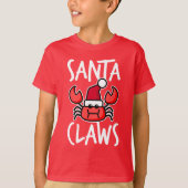 T-shirt Crabby Père Noël Claws Christmas Kids (Devant)