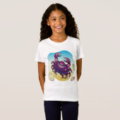 T-Shirt Crabe à fleur avec des fraises Design graphique (Devant entier)