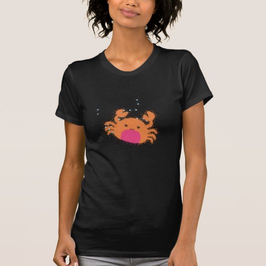 T-shirt Crabe caricaturale orange (Devant)