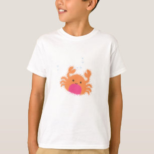 T-shirt Crabe caricaturale orange