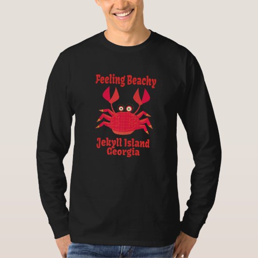 T-shirt Crabe de vacances de l'île Jekyll (Devant)