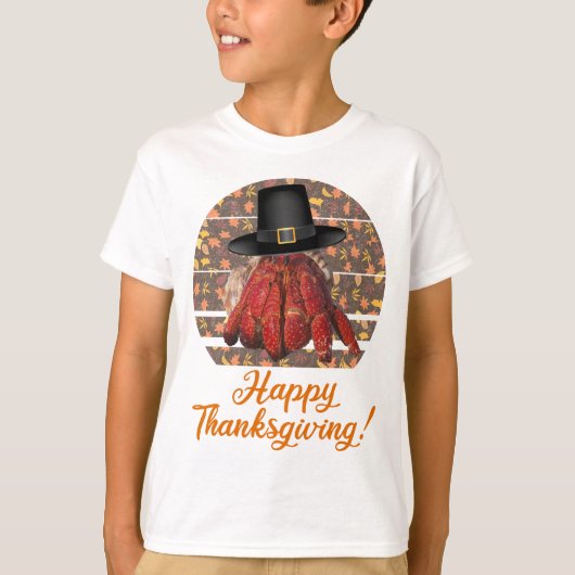 T-shirt Crabe ermite de Thanksgiving (Devant)