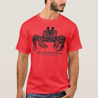 T-shirt Crabe fantôme de l'Atlantique avec nom dessin anim