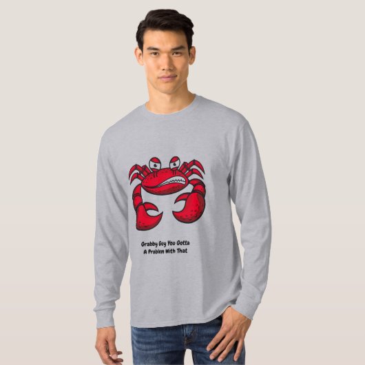 T-shirt Crabe Grouchy Animé (Devant entier)