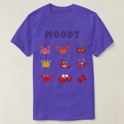 T-shirt Crabe Moody Core Crustacé (Design devant)