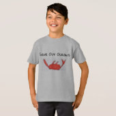 t-shirt crabe pour enfants (Devant entier)