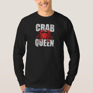 T-shirt Crabe Queen fruits de mer Crabe Viande Crabe Louva