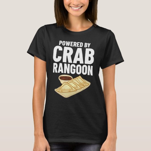 T-shirt Crabe Rangoon Crème Fromage Wontons Sauce de tremp (Devant)