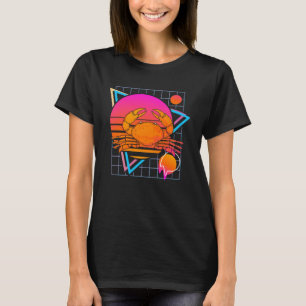 T-shirt Crabe Retro 80s Style Vintage Océan Animal