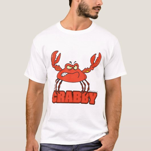 T-shirt crabe rouge drôle avec attitude (Devant)