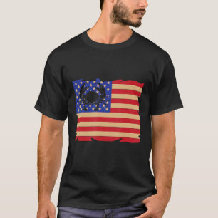 T-shirt Crabes américains du pavillon accro crabe bleu cra