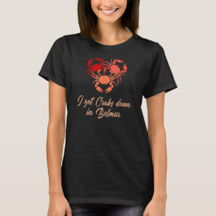 T-shirt Crabes Vie maritime Belmar Nj Océan Fruits de mer
