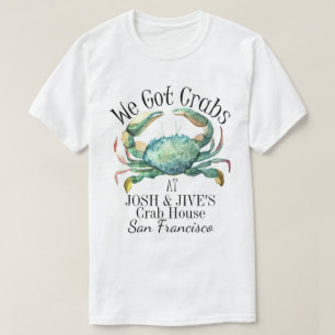 T-shirt Crabs Restaurant de fruits de mer Chemise