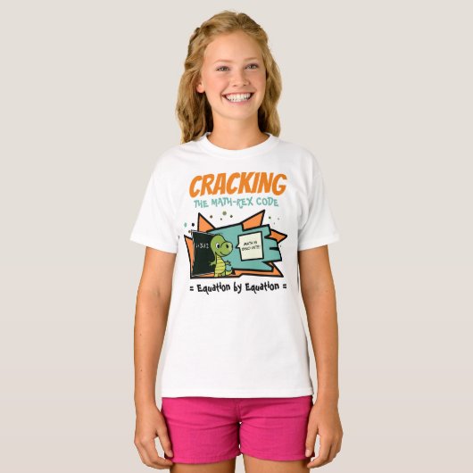 T-shirt Cracing du code Math-Rex (Devant entier)