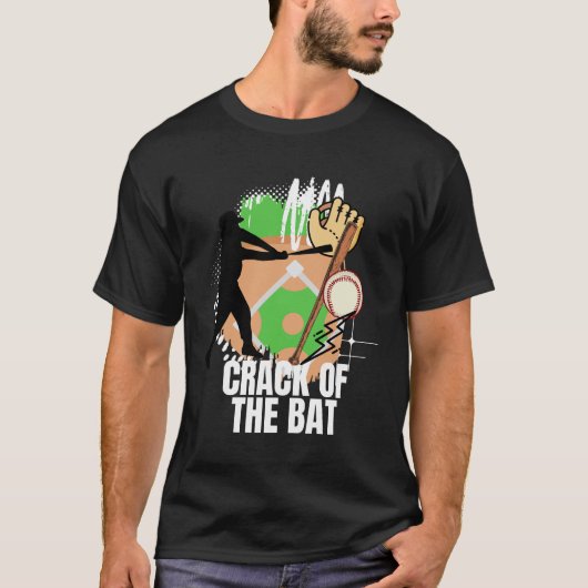 T-shirt Crack of the Bat - Baseball (Devant)