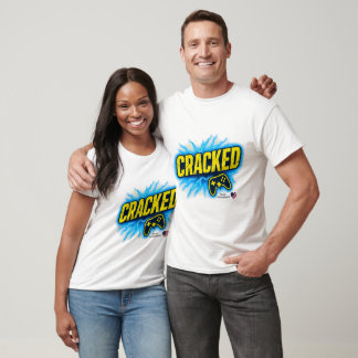 T-Shirt Cracked Gamer | Design de manette de jeu a