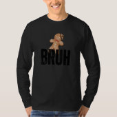 T-shirt cracked gingerbread man withu201Dbruhu201D funny m (Devant)
