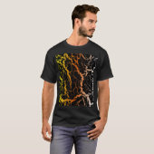 T-shirt Cracked Space Lava - Yellow/Orange/White (Devant entier)