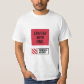 T-Shirt Crafted With Time (Devant)